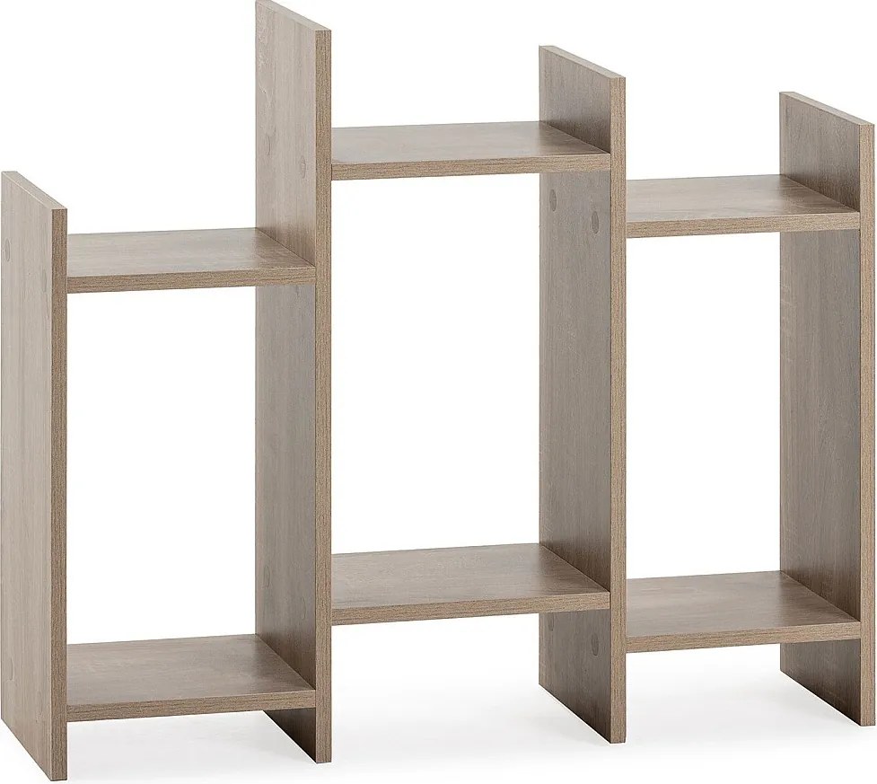 Półka kolumnowa Feroe z 3 otworami, kolor dębu