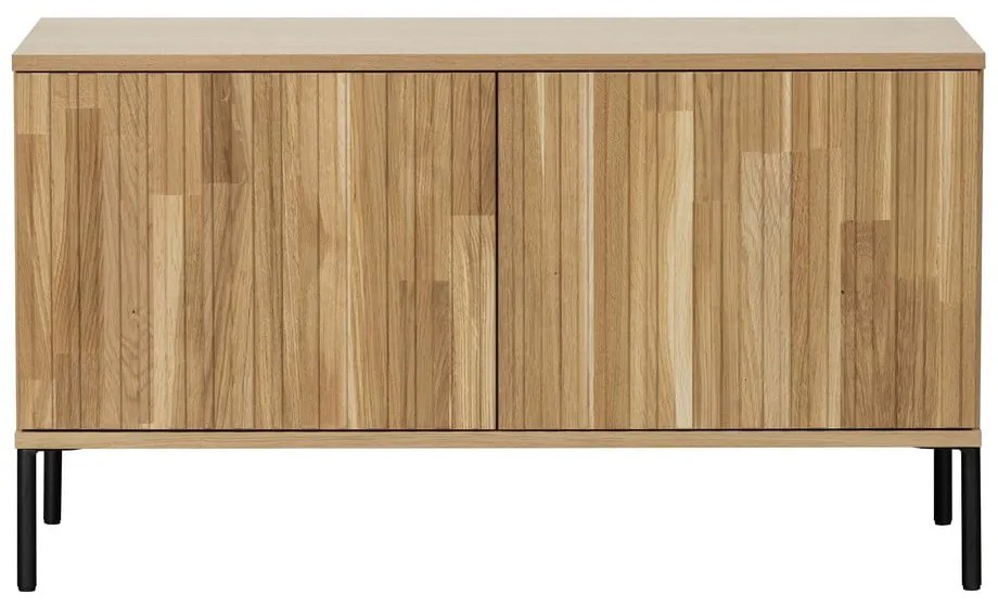 Szafka pod TV w dekorze dębu w naturalnym kolorze 100x56x44 cm Gravure – WOOOD