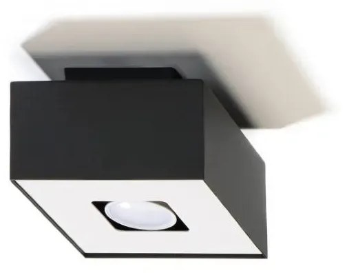 Plafon MONO 1 czarny/biały SOLLUX LIGHTING