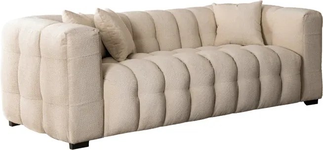 Sofa MODERNO 3S Trzyosobowa Kremowa Nowoczesna