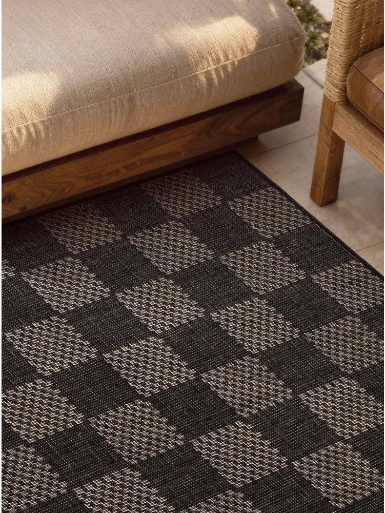 Czarny/kremowy dywan odpowiedni na zewnątrz 160x230 cm Haringey Dorothy – Ted Baker