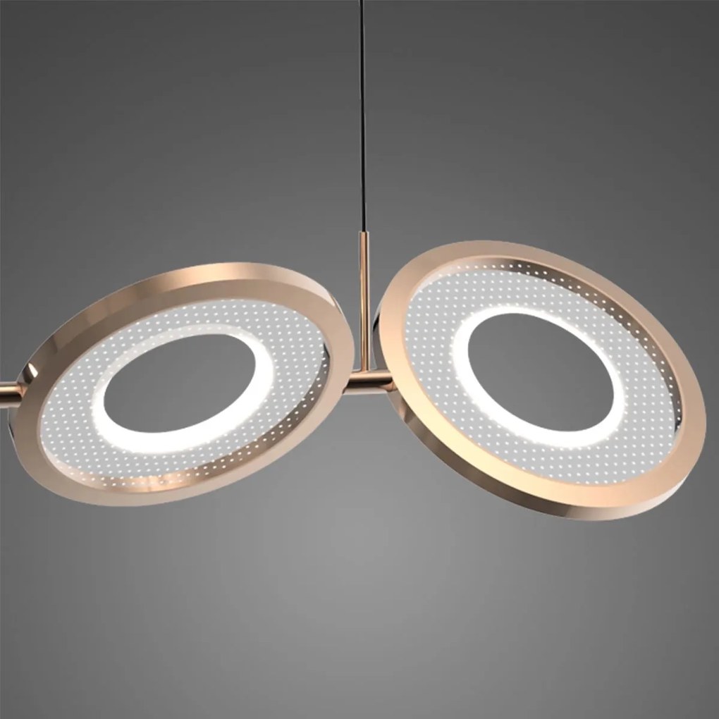 Szeroka lampa wisząca LED jadalniana Seppia No.4