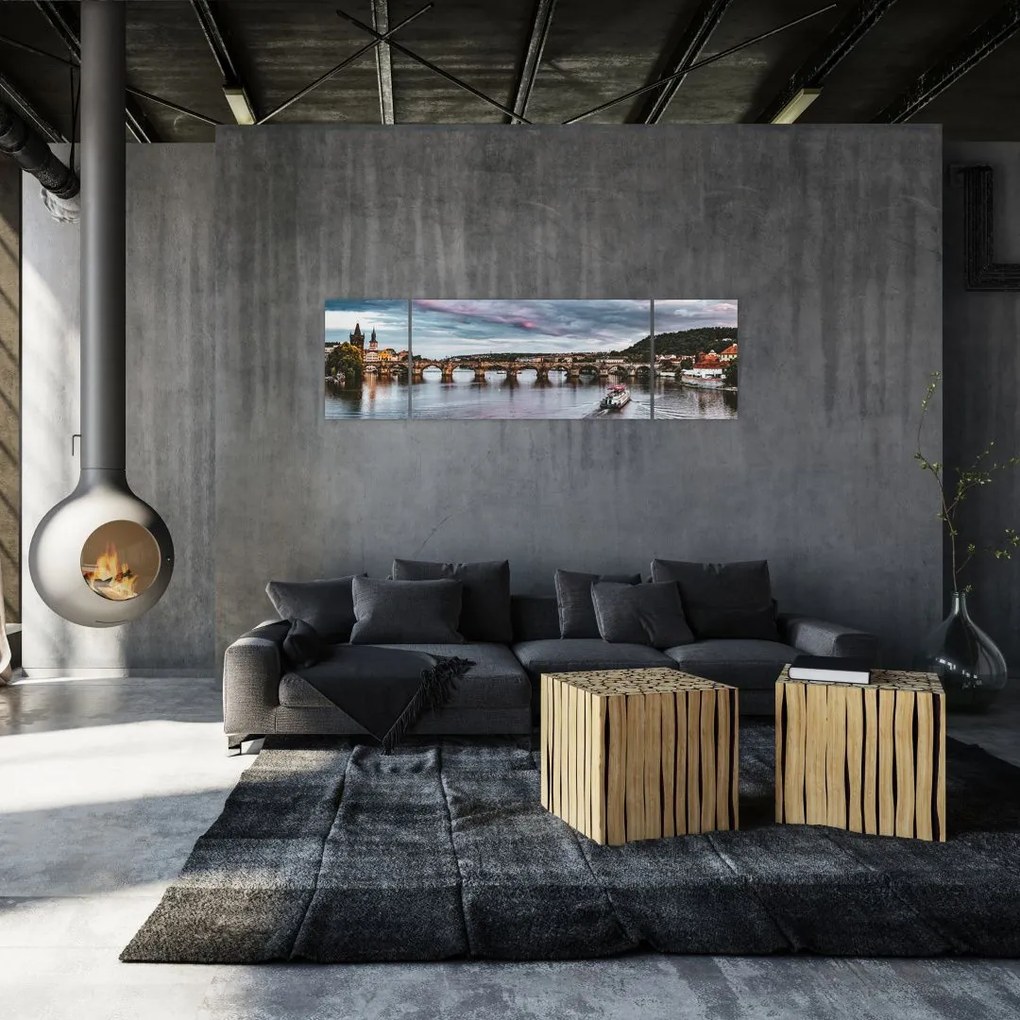 Obraz Mostu Karola (170x50 cm)
