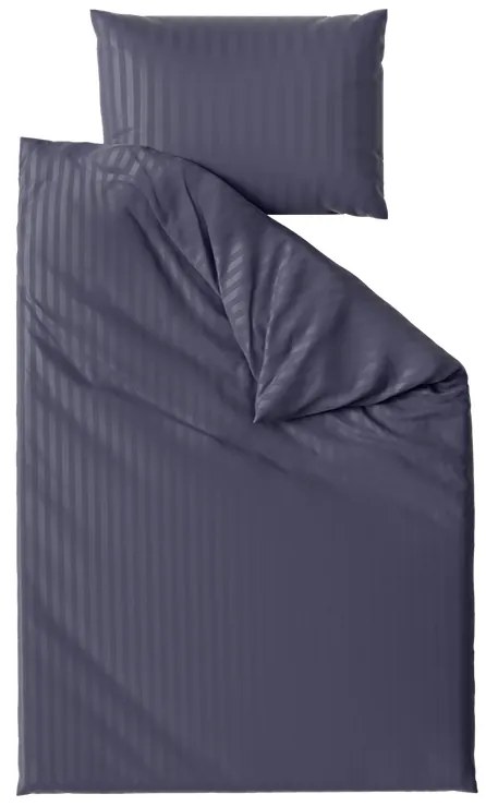 PrzytulneMieszkanie.pl PrzytulneMieszkanie.pl Pościel hotelowa z mikrofibry JASMINE PURE ciemnoniebieska - pasek 1 cm Rozmiar pościeli: 70 x 90 cm | 140 x 200 cm
