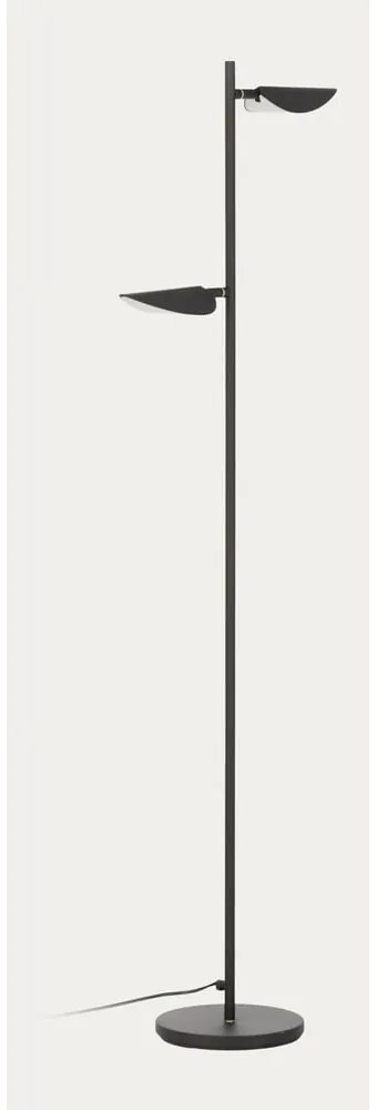 Czarna lampa stojąca LED (wysokość 150 cm) Veleira – Kave Home