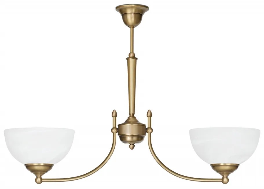 2-punktowa złota klasyczna lampa wisząca Y-S2AC