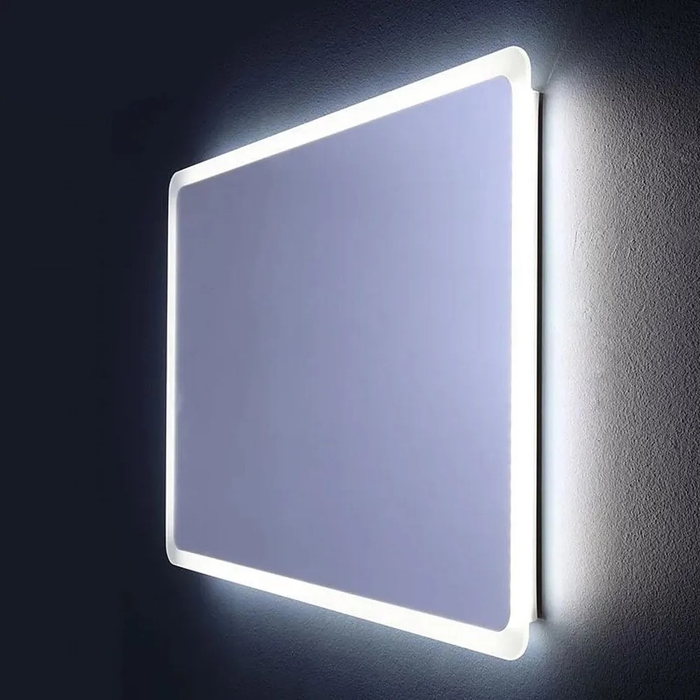 Lustro łazienkowe okrągłe LED "Dallas" z podświetlaną ramą cm 90x60h