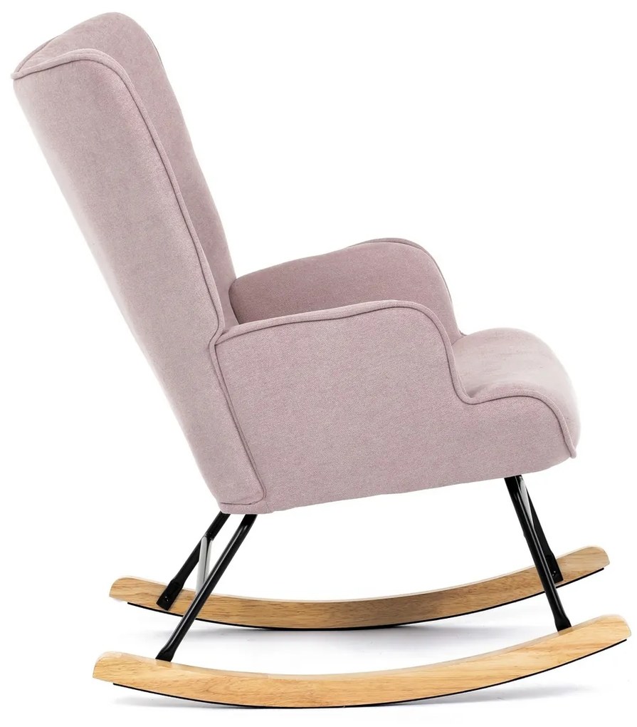 Fotel bujany PINK2, różowy