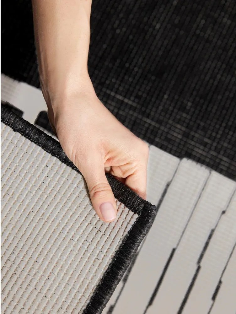 Czarny/kremowy dywan odpowiedni na zewnątrz 200x300 cm Haringey Acacia – Ted Baker