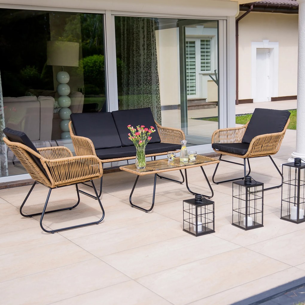 Zestaw mebli ogrodowych Hannah beżowy PATIO