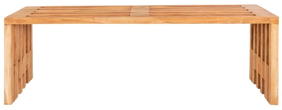 Ławka ogrodowa z drewna tekowego House Nordic Benidorm, 140x35 cm