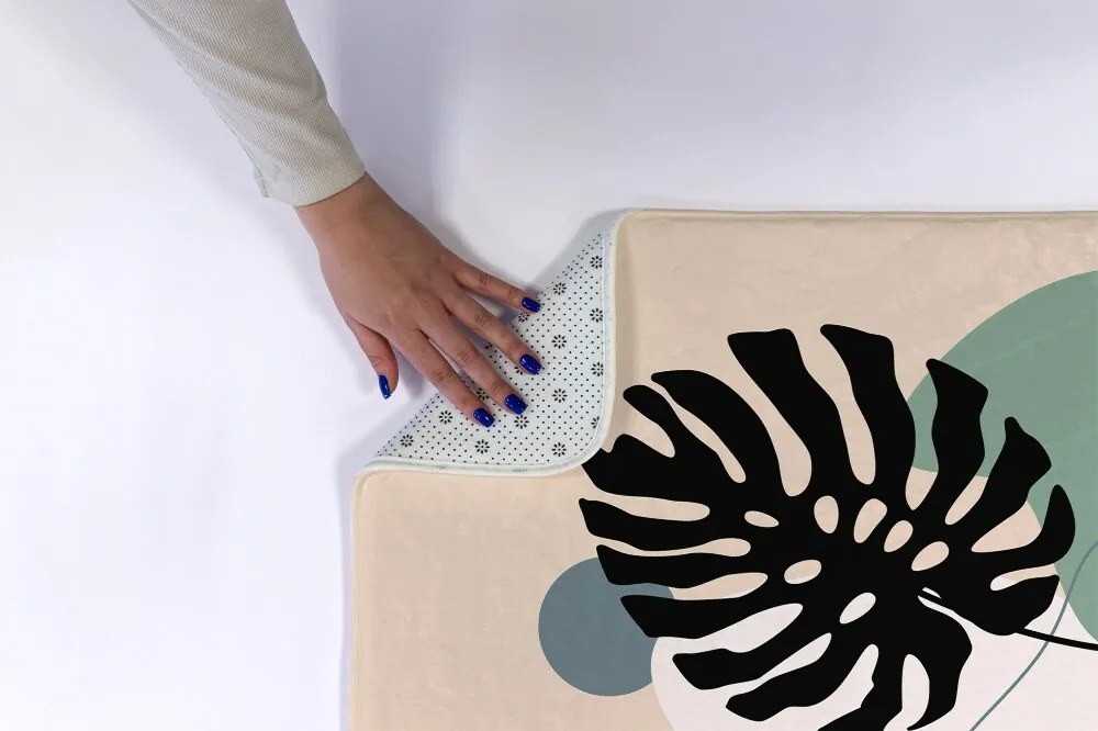 Dywanik łazienkowy antypoślizgowy Dywanik łazienkowy antypoślizgowy Liść Paproć