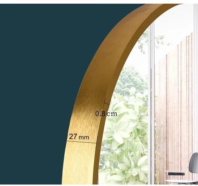 Wolnostojące lustro podłogowe ścienne srebrne ZJ-02 pełnowymiarowe 165x50 do przedpokoju salonu