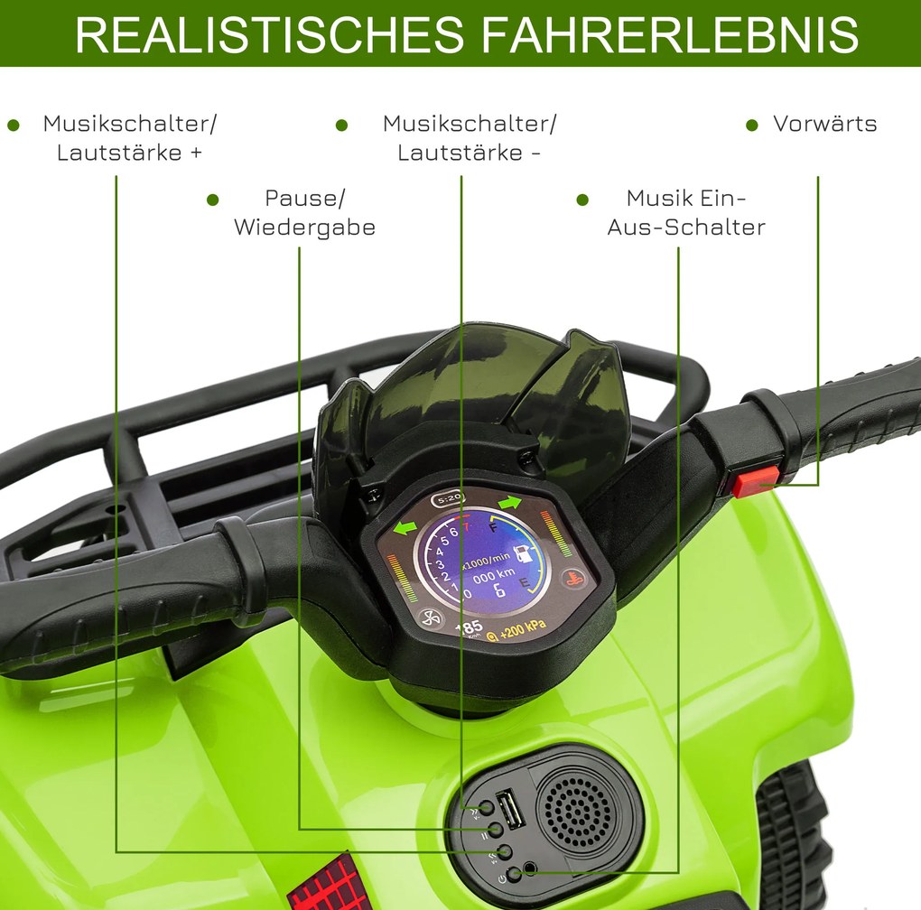 Motocykl elektryczny HOMCOM 66 cm x 44 cm x 42 cm