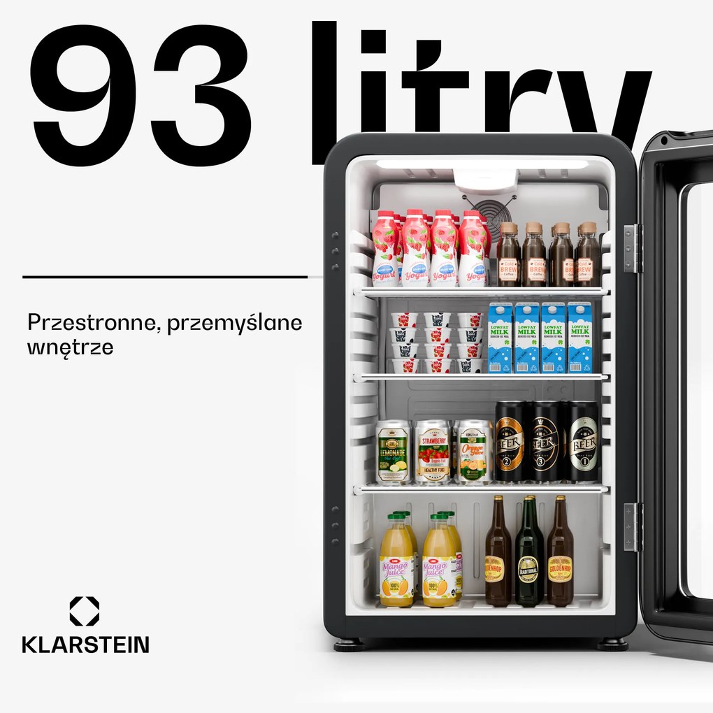 Klarstein Audrey Evo lodówka na napoje, design retro, 93 l