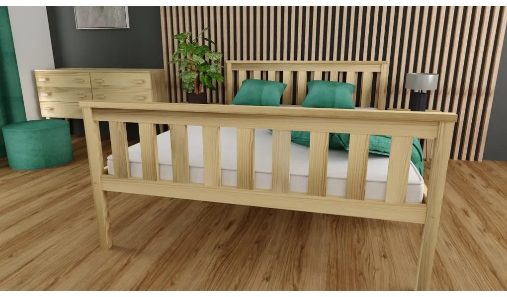 Łóżko KALEA 140 x 200 cm, sosna Stelaż: Ze stelażem listwowym rolowanym elastycznym, Materac: Materac Coco Maxi 20 cm