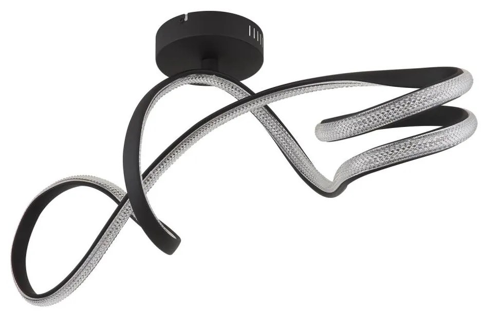 Globo 67341DS - LED Żyrandol natynkowy SWIRL LED/30W/230V czarny