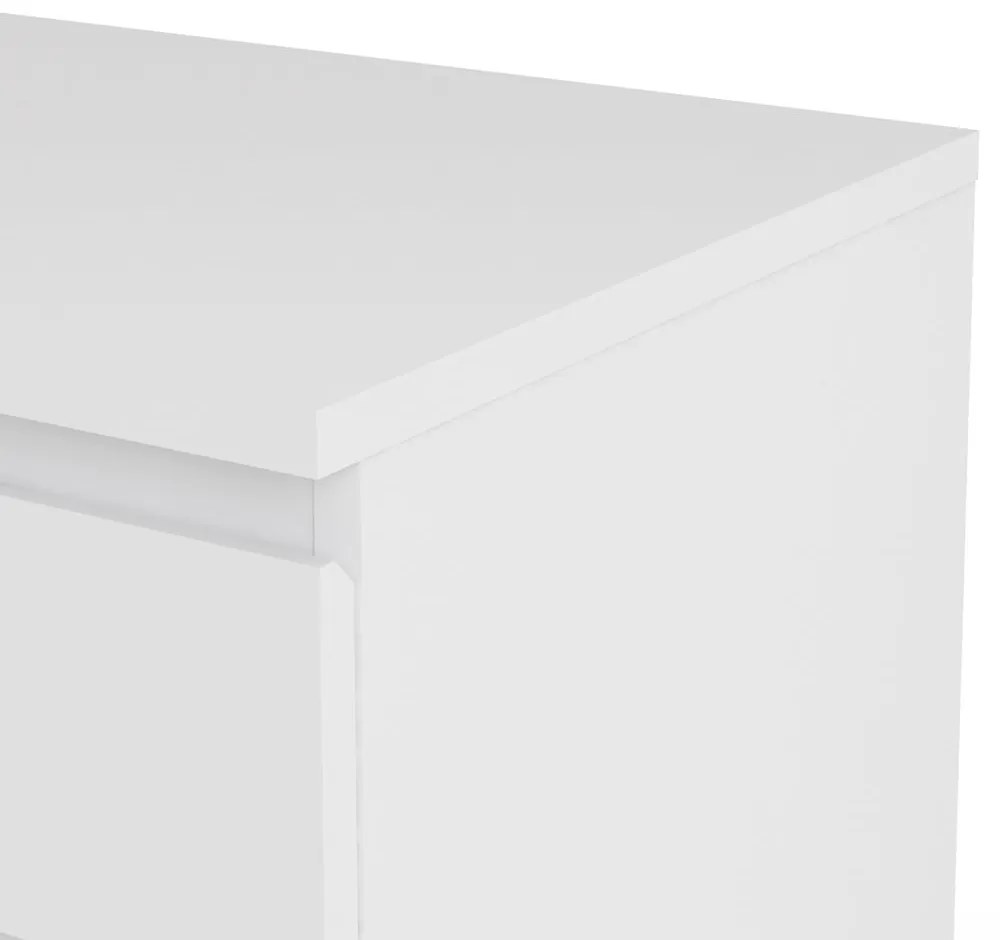 Biała wysoka komoda 77x107 cm Nova – Tvilum