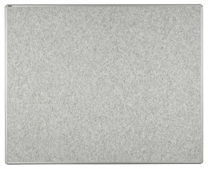 Tablica tekstylna ekoTAB w aluminiowej ramie, 1500 x 1200 mm, szara