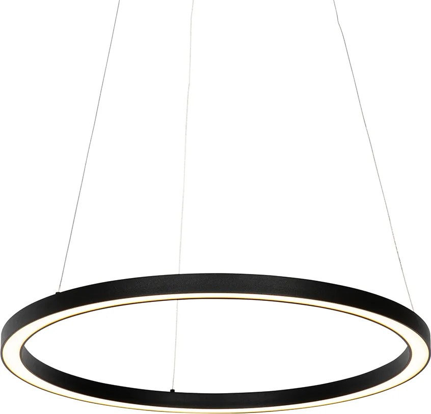 Lampa wisząca czarna 60 cm w tym LED 3-stopniowo ściemniana - Girello