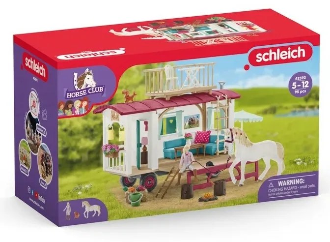 Schleich 42593 Przyczepa kempingowa do spotkań z przyjaciółmi, new, 23 x 39 x 16,6 cm