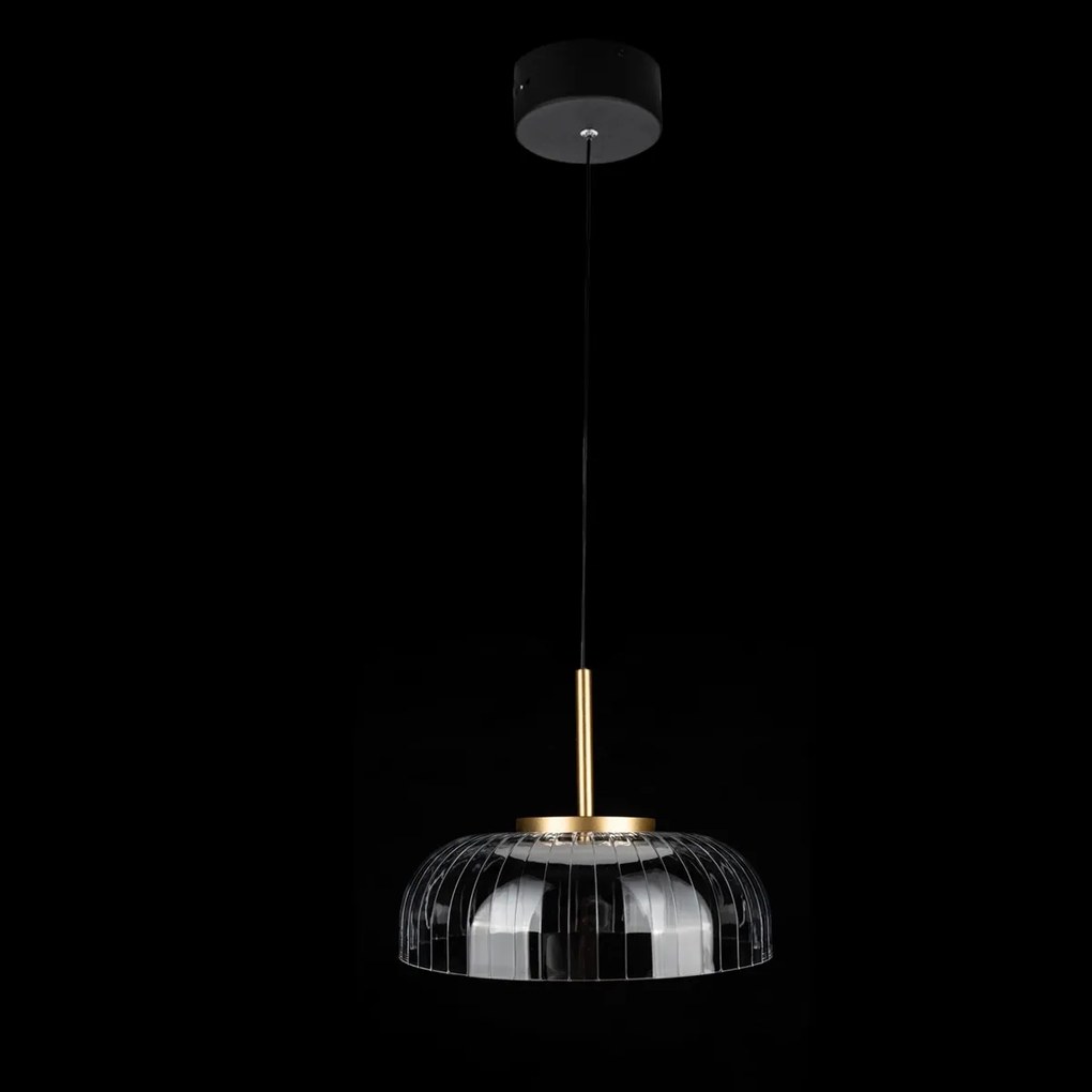 Wisząca lampa ledowa z akrylowym kloszem Vitrum