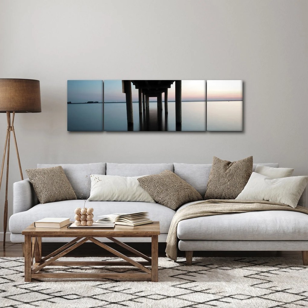 Obraz - spokojna powierzchnia wody (170x50 cm)
