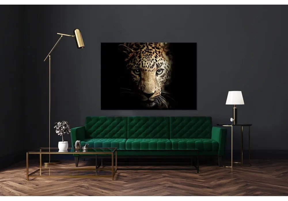 Szklany obraz 100x70 cm Leopard – Styler