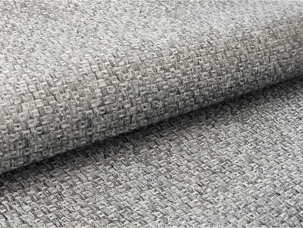 Szare tapicerowane łóżko dwuosobowe ze schowkiem i stelażem 180x200 cm Mano – Makamii