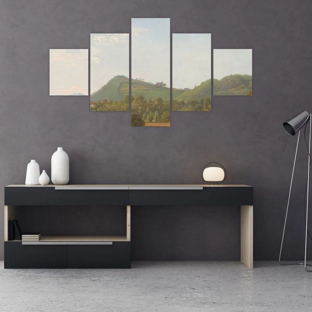 Obraz - Simon Denis,  View Near Naples, reprodukcje (125x70 cm)