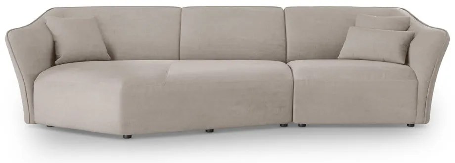 Beżowy narożnik z materiału bouclé Tokyo – Cosmopolitan Design