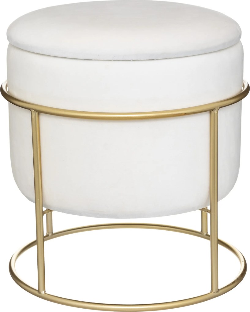 Pufa ze schowkiem ELIANE, okrągła