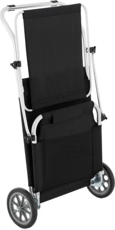 Krzesło plażowe z dachem i funkcją wózka, 150 x 60 x 90 cm