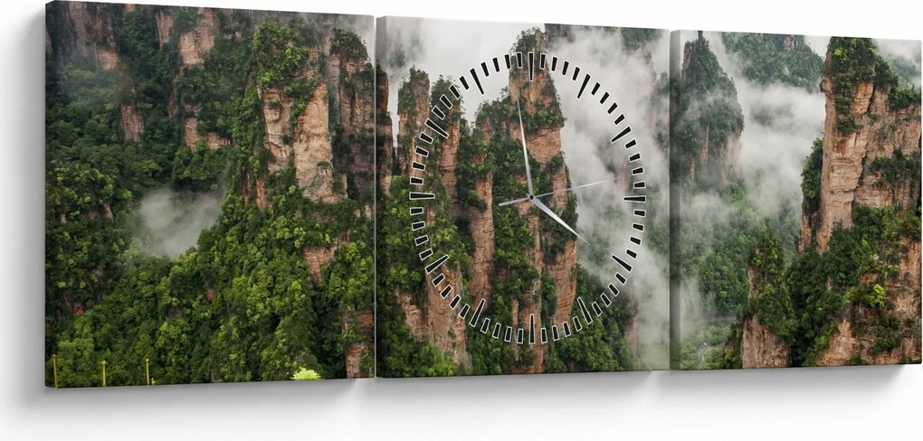 Obraz - Zhangjiajie National Park, Chiny (z zegarem) (90x30 cm)