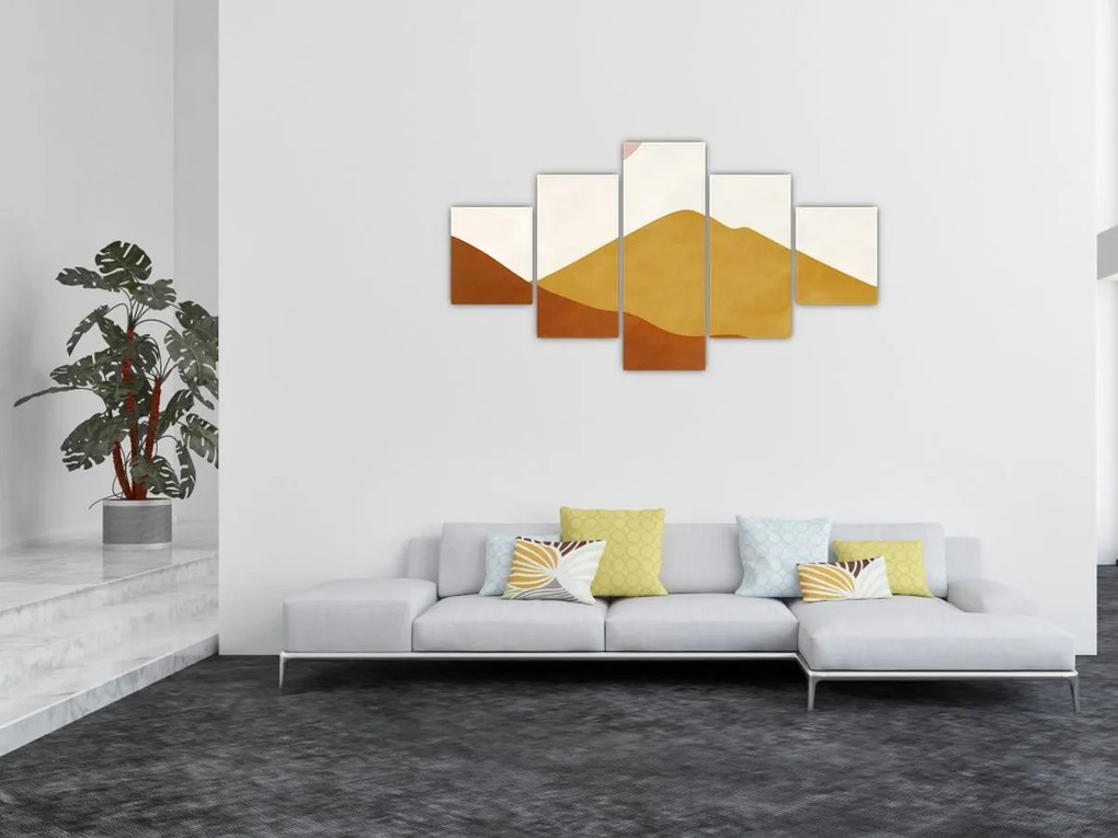 Obraz - Góry akwarelowe N⁰1 (125x70 cm)