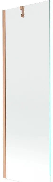 Mexen Next parawan nawannowy 1-skrzydłowy 60 x 150 cm, transparent, miedź szczotkowana - 895-060-000-00-00-65