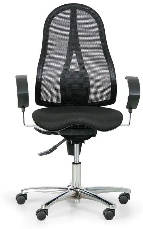 Krzesło biurowe EXETER NET, czarne