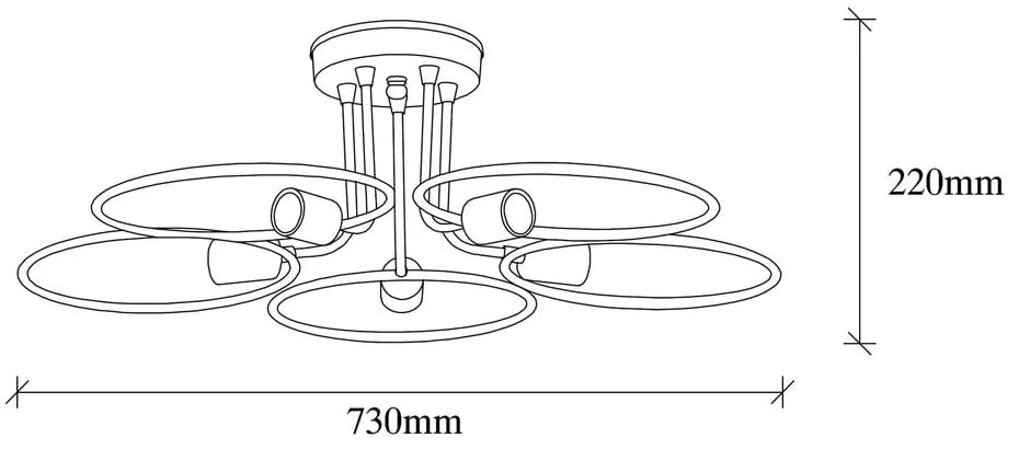 Czarna lampa sufitowa Circle – Opviq lights