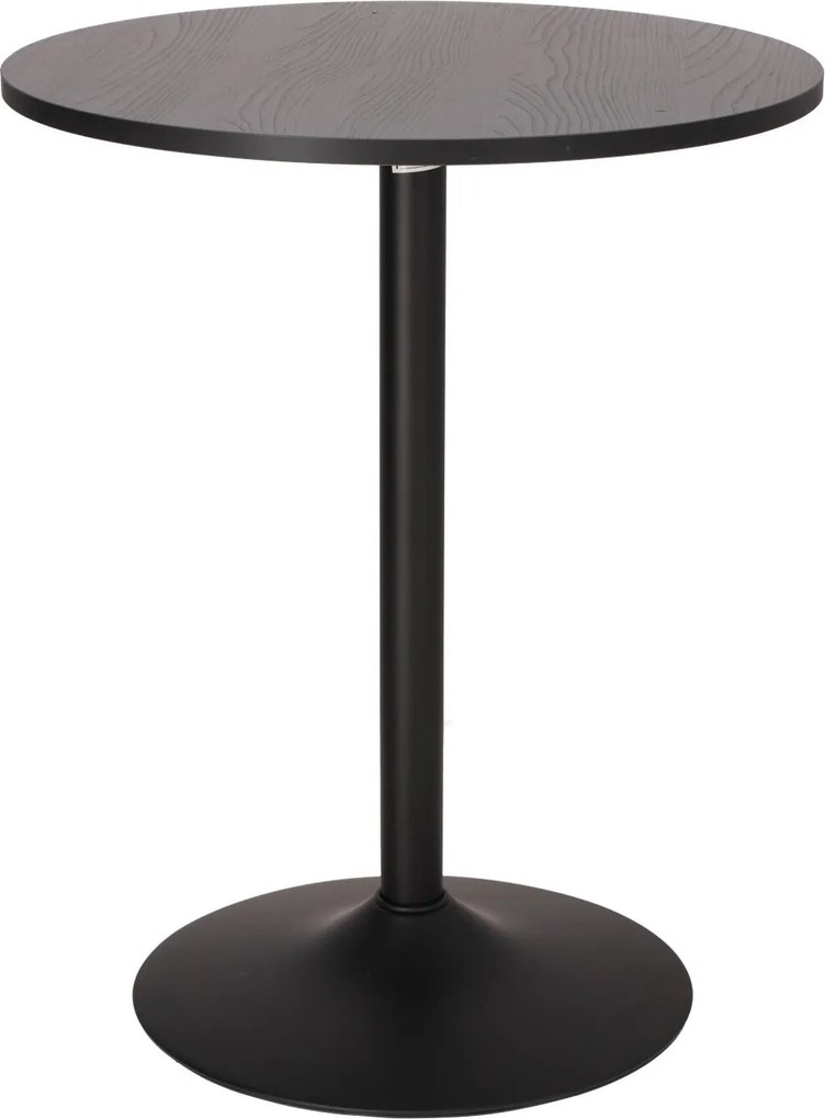 Mały stół do jadalni Hvar okrągły, czarny 60 cm