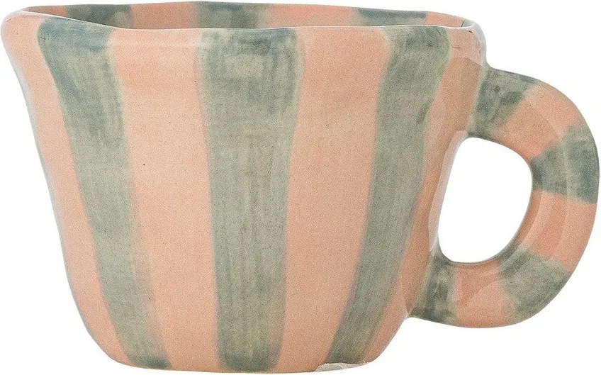 Jasnozielono-jasnoróżowa ceramiczna filiżanka na espresso 110 ml Nini – Bloomingville