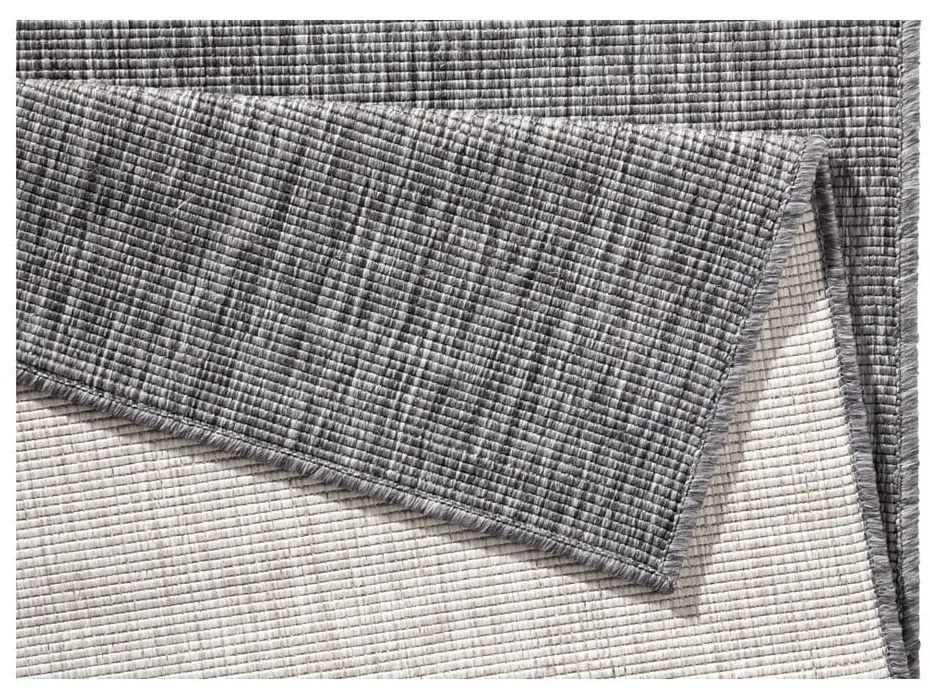 Szary chodnik dwustronny odpowiedni na zewnątrz NORTHRUGS Miami, 80x250 cm