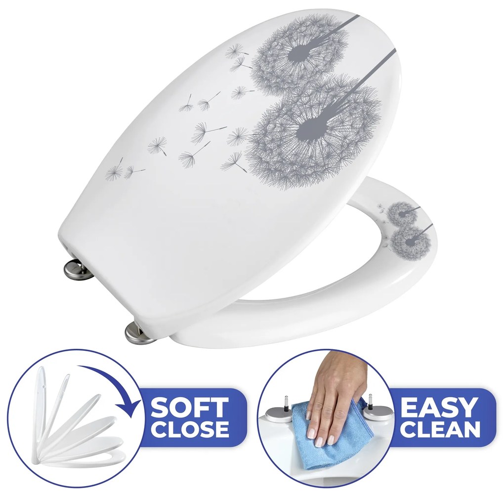 Deska sedesowa ASTERA - mechanizm Easy Close, Duroplast, WENKO