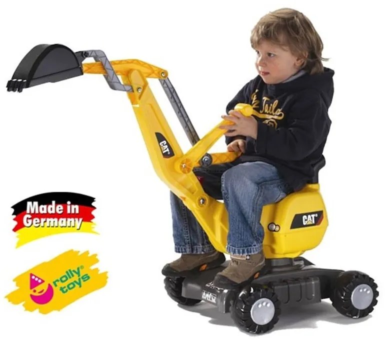 Rolly toys rollydigger koparka cat żółta obrotowa