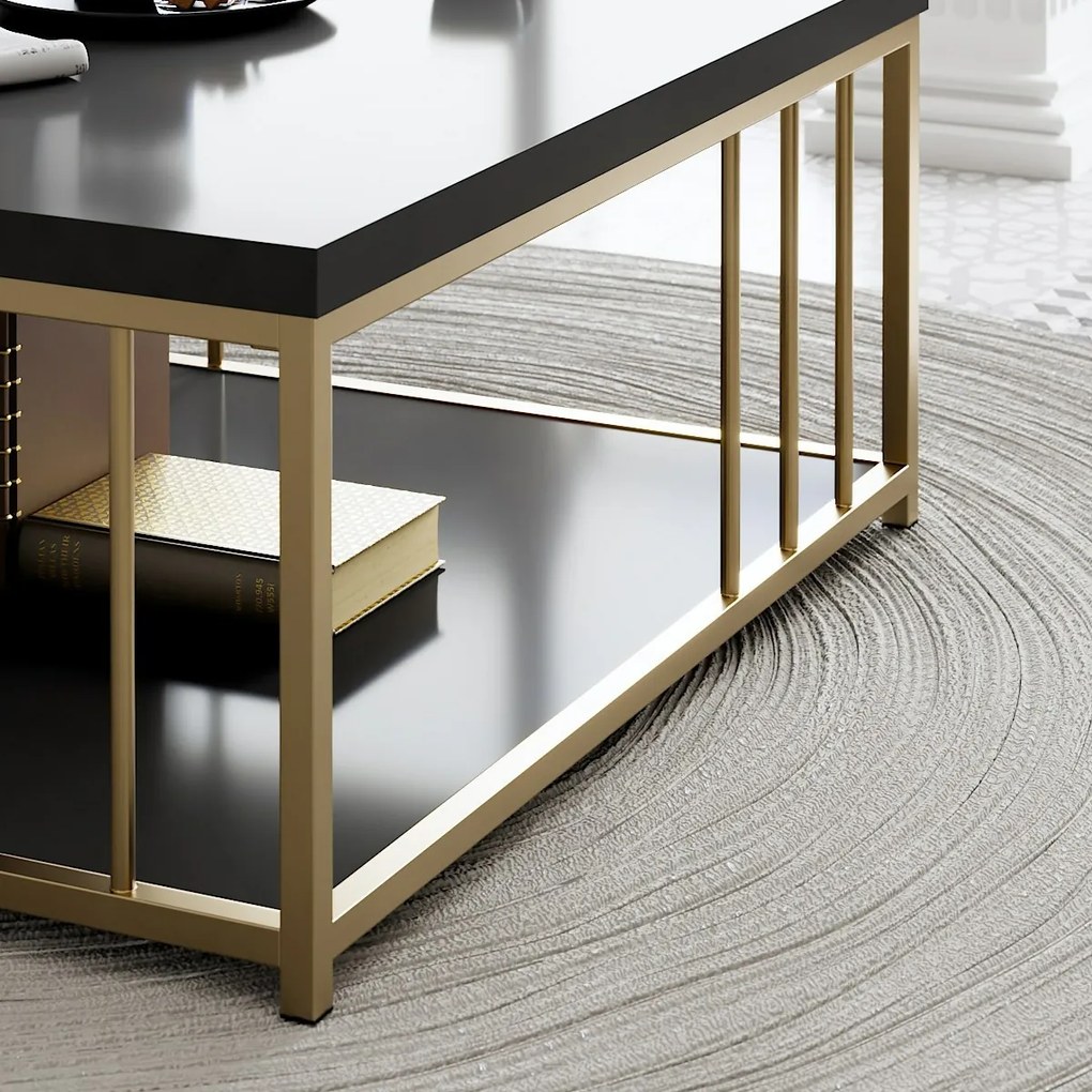 Stolik konferencyjny Zenn Anthracite and Gold