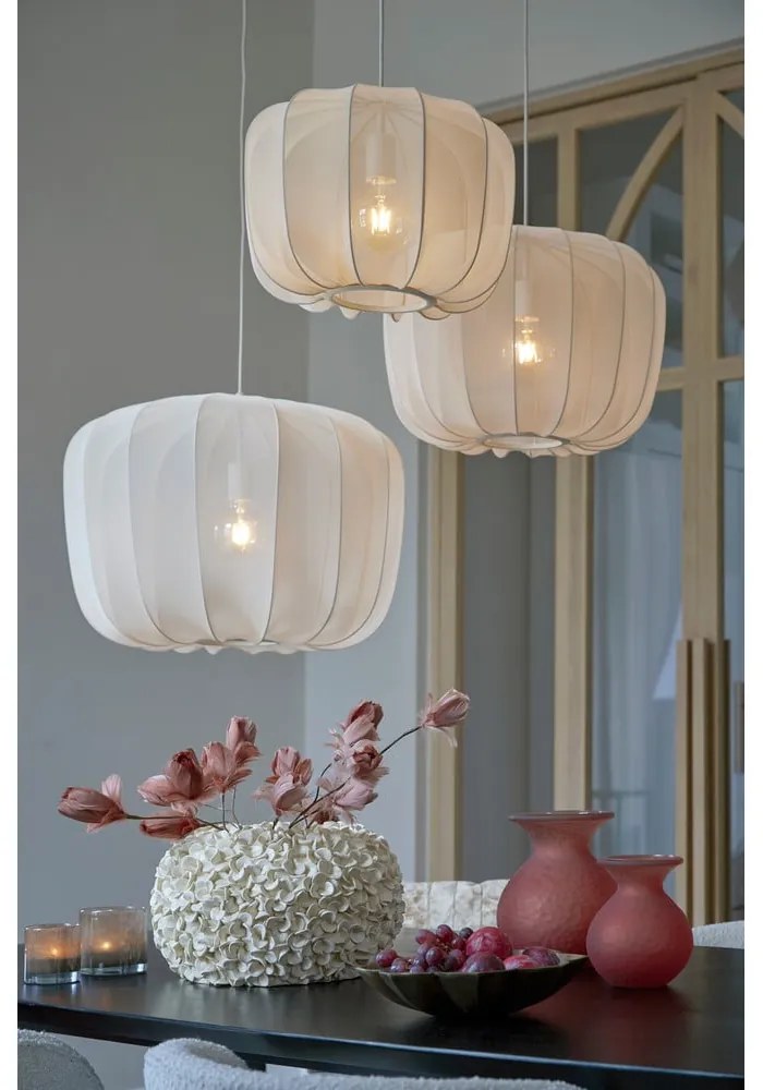 Kremowa lampa sufitowa ø 50 cm Plumeria – Light & Living