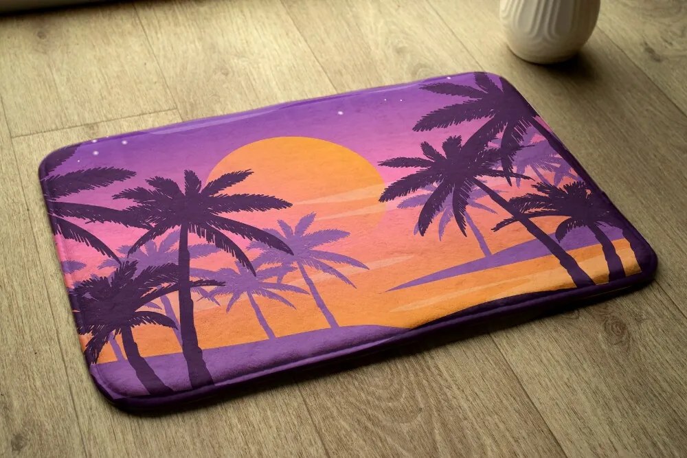 Dywanik łazienkowy antypoślizgowy Dywanik łazienkowy antypoślizgowy Tropikalna plaża