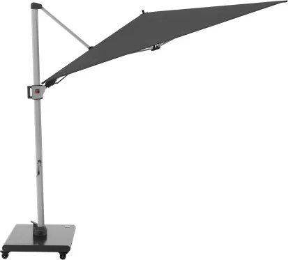 HYPERION 330 x 240 PRESTIGE - luksusowy huśtawkowy parasol ogrodowy z bocznym drążkiem : Kolor parasola - Ciemnoszary