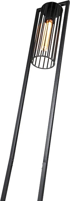 Nowoczesna lampa podłogowa czarna - Balenco Wazo