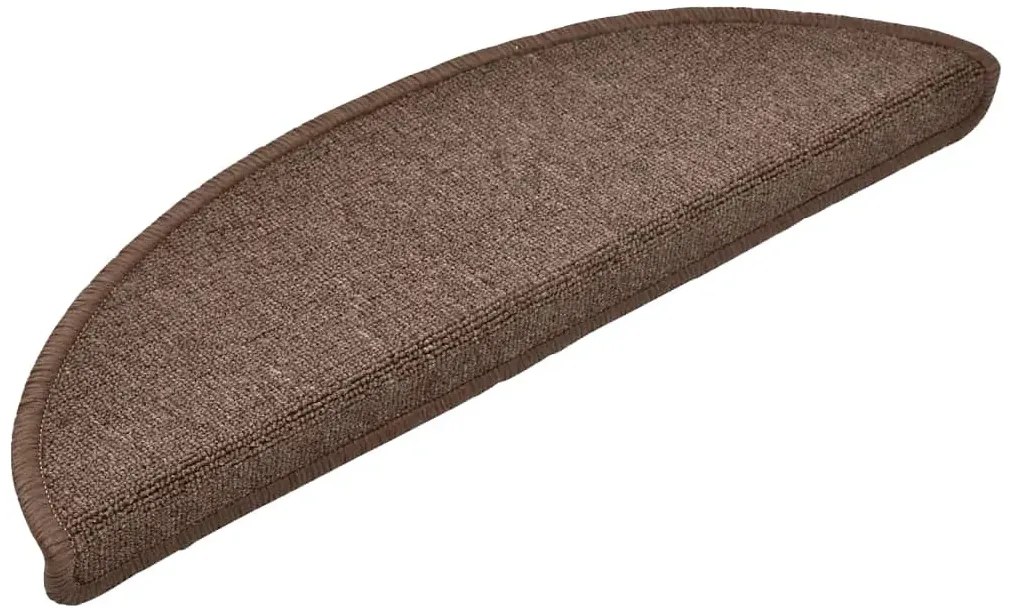 15 sztuk samoprzylepnych kawowych dywaników na schody B3-D28