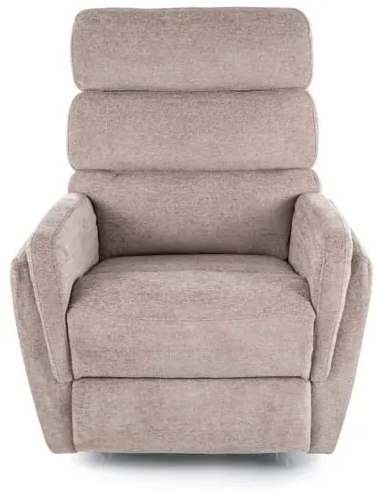 Fotel rozkładany ARGOS obrotowy ciemny beż SIGNAL